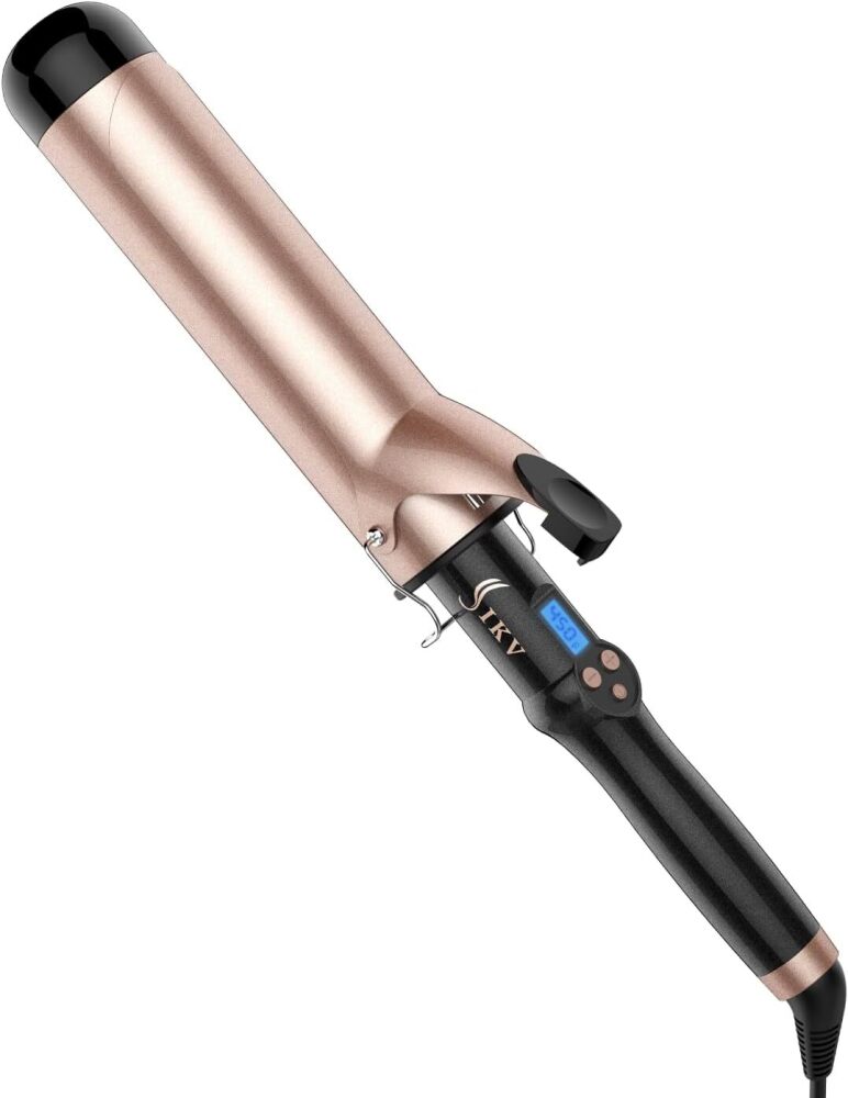 IKV 2 inch Curling Iron for Long Hair，Extra Large Barrel Curling Wand Ceramic Tourmaline, Long Barrel Hair Curler Dual Voltege - Image 1 - Lot 80