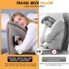 Inflatable Travel Pillow,Multifunction Travel Neck Pillow for Airplane to Avoid Neck and Shoulder Pain,Support Head,Neck,Used for Sleeping Rest, Airplane - Thumbnail 1