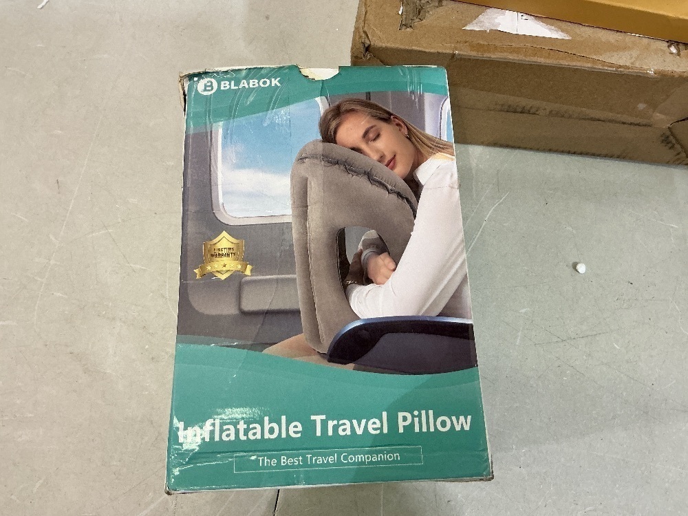 Inflatable Travel Pillow,Multifunction Travel Neck Pillow for Airplane to Avoid Neck and Shoulder Pain,Support Head,Neck,Used for Sleeping Rest, Airplane - Image 3 - Lot 83