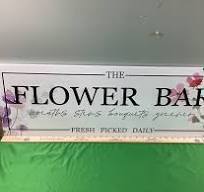 "The Flower Bar" decorative metal sign - Image 1 - Lot 87