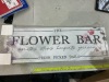 "The Flower Bar" decorative metal sign - Thumbnail 3