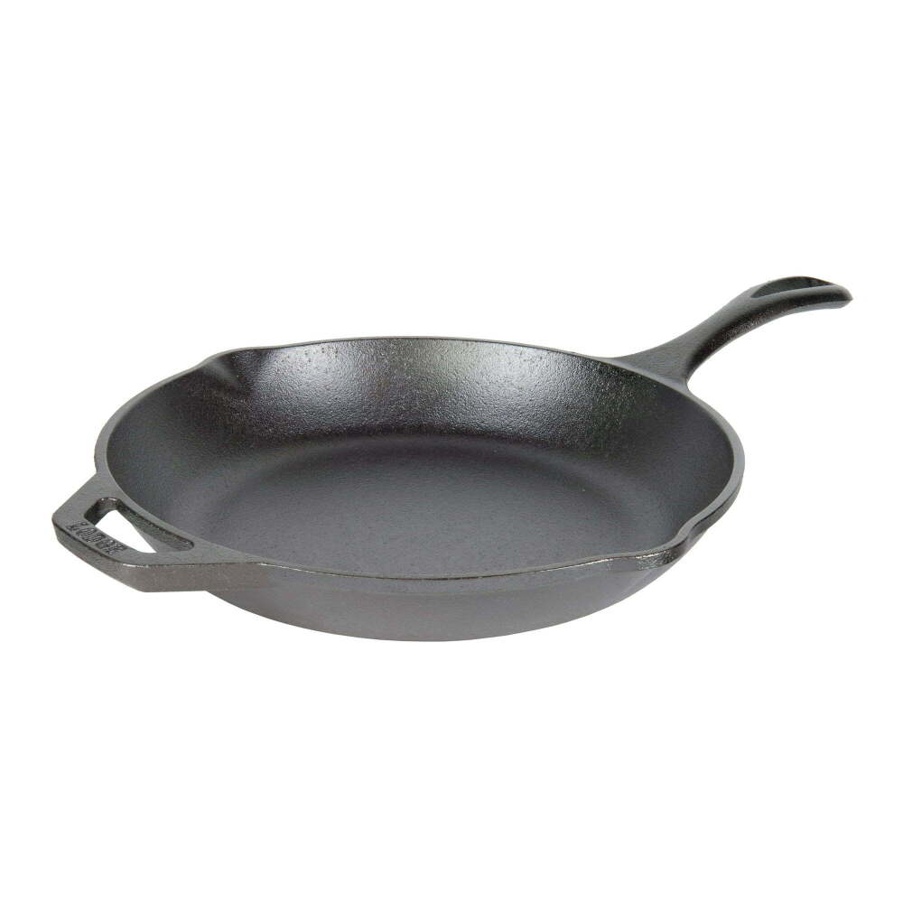 Lodge 10 Inch Cast Iron Skillet - Chef Collection - Pre-Seasoned Cast Iron Pan - Cooking Skillet for Frying, Searing & More - Cast Iron Skillets - Kitchen Essentials - Image 1 - Lot 115