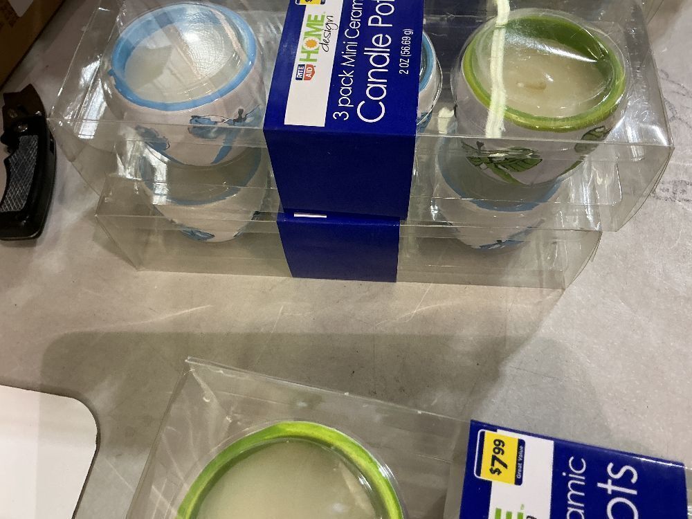 Rite Aid Home Designs 3 Pack dragonfly pattern candles (2) 3 packs 6 candles in total - Image 2 - Lot 119