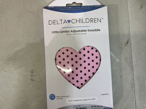 Delta Children Little Lambs Adjustable Swaddle Xs 0-3 months - Lot 138