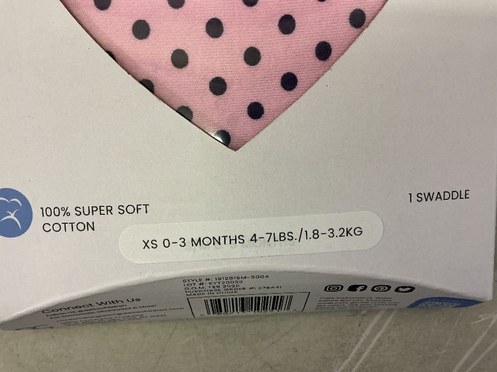 Delta Children Little Lambs Adjustable Swaddle Xs 0-3 months - Image 2 - Lot 141