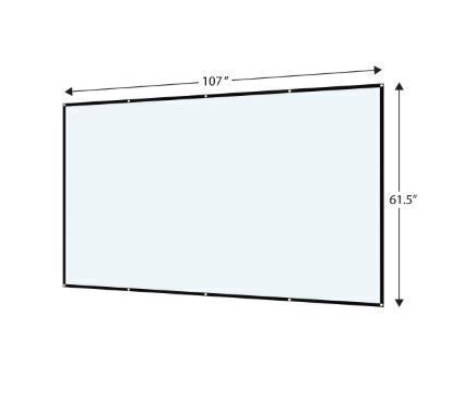 onn. Indoor/Outdoor Folding Projector Screen, White, 120" - Image 2 - Lot 91