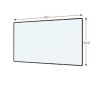 onn. Indoor/Outdoor Folding Projector Screen, White, 120" - Thumbnail 2