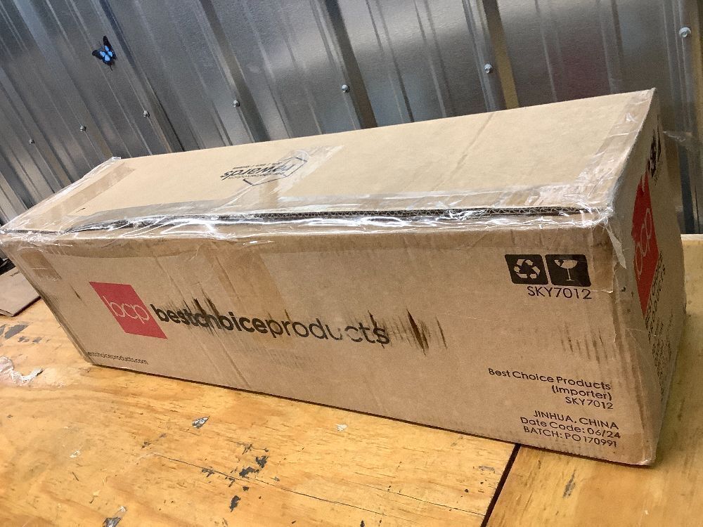 Pre-Lit Artificial Pink Christmas Tree w/ Incandescent Lights, Metal Stand - Image 2 - Lot 27