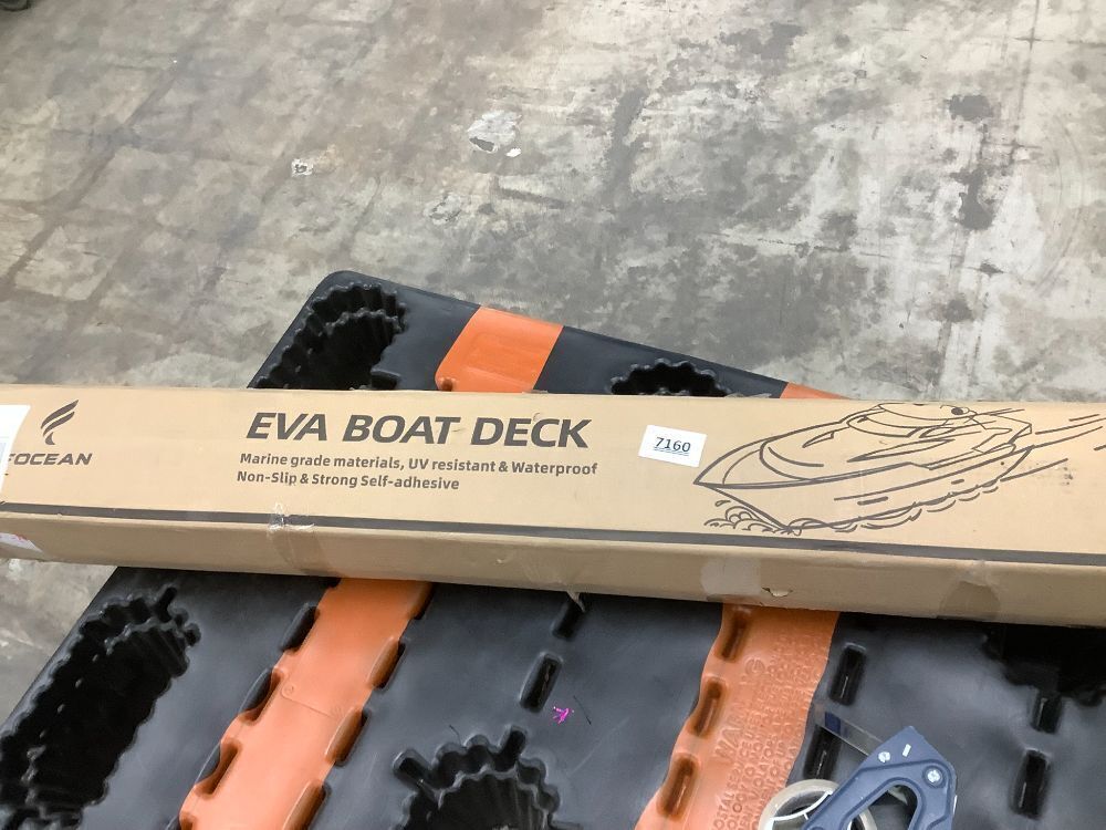 FOCEAN Boat Flooring EVA Foam Boat Decking Marine Flooring Brushed Texture Marine Mats for Boats Yacht Kayak RV 94.5" x47.2" - Image 2 - Lot 7160