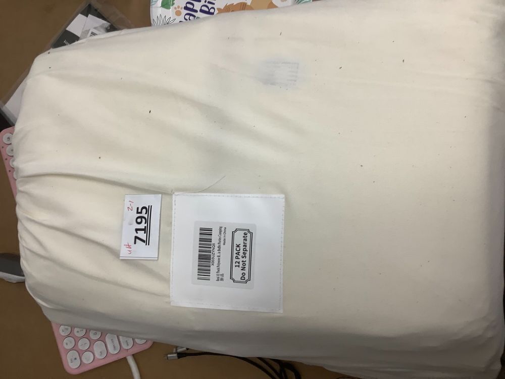 12 Pack 120 Inch Round Tablecloth, Beige Polyester Fabric Table Cloth for Round Table, Washable Tablecover for Wedding Party - Image 2 - Lot 7195