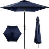 Set of 2Outdoor Steel Market Patio Umbrella Decoration w/ Tilt, Crank Lift - 10ft - Thumbnail 4