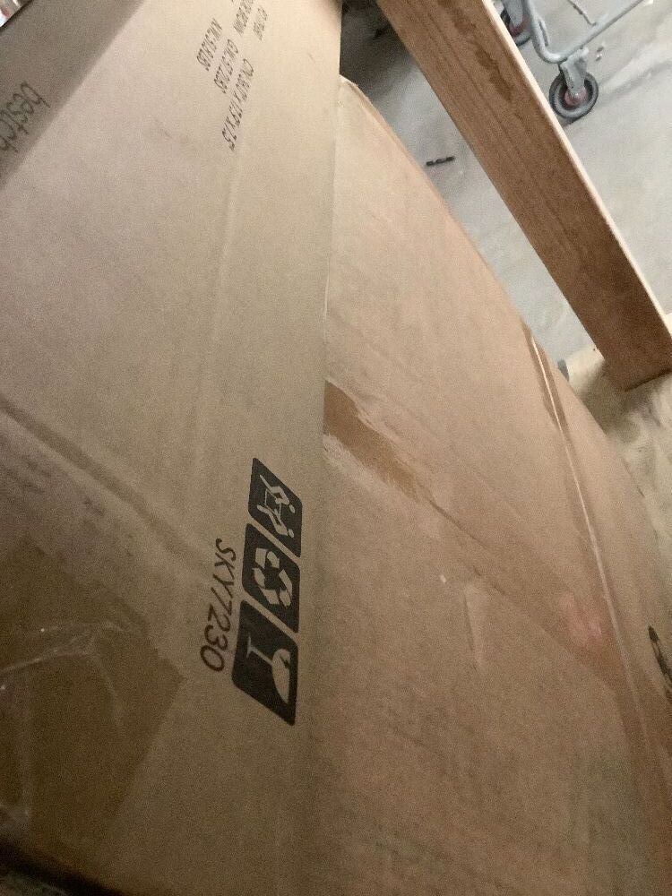 2-Door Rattan Cabinet, Buffet, w/ Cord Cutout & Storage Shelf, Natural - Image 3 - Lot 4630