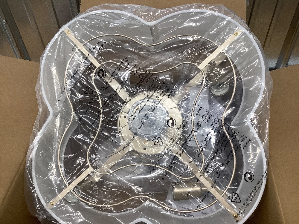 Caged Ceiling Fan with Lights, - Image 6 - Lot 7592