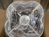 Caged Ceiling Fan with Lights, - Thumbnail 6