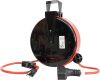 30 Ft Retractable Extension Cord Reel -GREY - Thumbnail 1