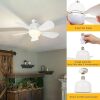 Gliztech Socket Fan Light, Ceiling Fan with Lights and Remote - Thumbnail 1
