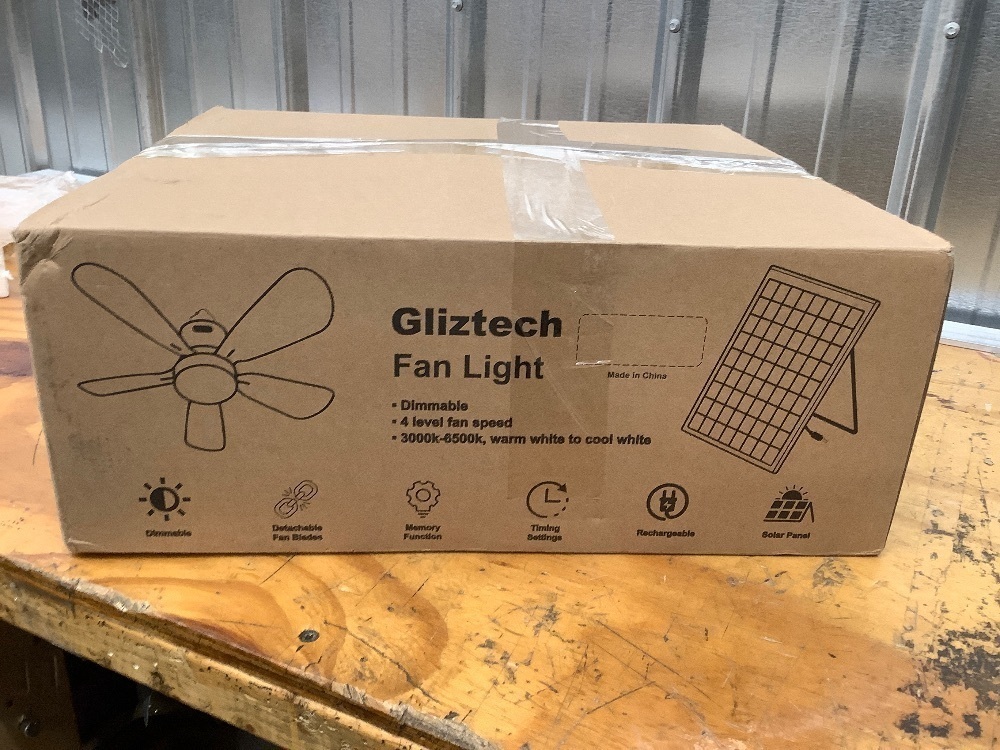 Gliztech Socket Fan Light, Ceiling Fan with Lights and Remote - Image 2 - Lot 7605