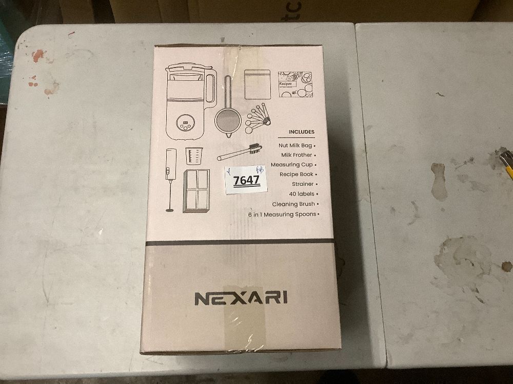 Nexari 8-in-1 Nut Milk Maker Machine – 1.2L Stainless Steel & Glass | Almond, Oat, Soy, Coconut Machine | Blenders | Plant-Based Smoothie Blender, Milk Frother & Milkshake maker | Self-Cleaning - Image 4 - Lot 7647