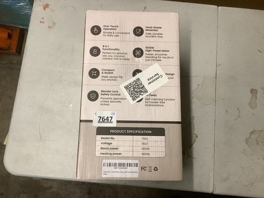 Nexari 8-in-1 Nut Milk Maker Machine – 1.2L Stainless Steel & Glass | Almond, Oat, Soy, Coconut Machine | Blenders | Plant-Based Smoothie Blender, Milk Frother & Milkshake maker | Self-Cleaning - Image 5 - Lot 7647