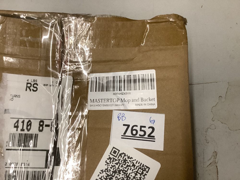 MASTERTOP Mop and Bucket with Wringer Set, Small Spin Mop Cleaning System with 3 Mop Pads,Spinning Mop Bucket for Floor Cleaning - Image 3 - Lot 7652