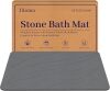 Stone Bath Mat Diatomaceous Earth Shower Mat Non-Slip Super Absorbent Bathroom Floor Mat Quick Drying Natural Easy to Clean (24' x 16" Grey) - Thumbnail 1