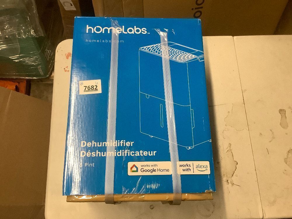 hOmeLabs 8 Pint Wi-Fi Dehumidifier for up to 1,800 Sq Ft Rooms (MAX 24 Pint at 95°F, 90% RH) – Ultra Quiet, Compact Design with Smart Controls and Drain Hose - Image 6 - Lot 7682