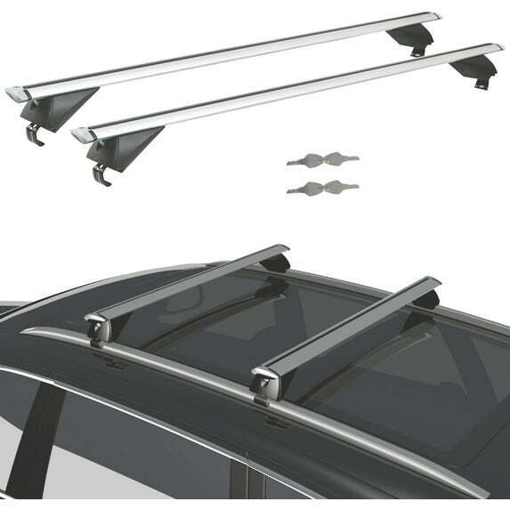 Tanx 52" Universal Roof Rack Cross Bars, Aluminum Rooftop Crossbars with Locks, RB003C - Image 1 - Lot 7697