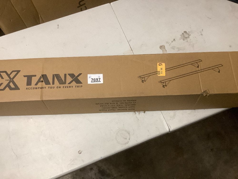 Tanx 52" Universal Roof Rack Cross Bars, Aluminum Rooftop Crossbars with Locks, RB003C - Image 2 - Lot 7697