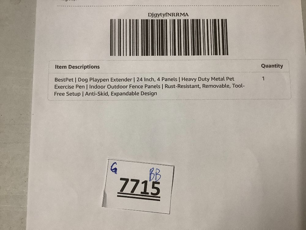 BestPet | Dog Playpen Extender | 24 Inch, 4 Panels | Heavy Duty Metal Pet Exercise Pen | Indoor Outdoor Fence Panels | Rust-Resistant, Removable, Tool-Free Setup | Anti-Skid, Expandable Design - Image 3 - Lot 7715