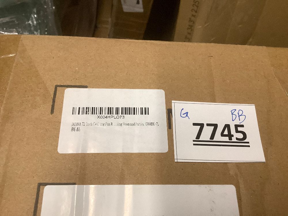 72 Inch Ceiling Fan With Light,Industrial Ceiling Fan With 8 Aluminium Metal Blades,Smart Fan Work with Alexa,Garage Indoor/Outdoor Fan For Living Room and Patio,CF04BK-72 - Image 6 - Lot 7745