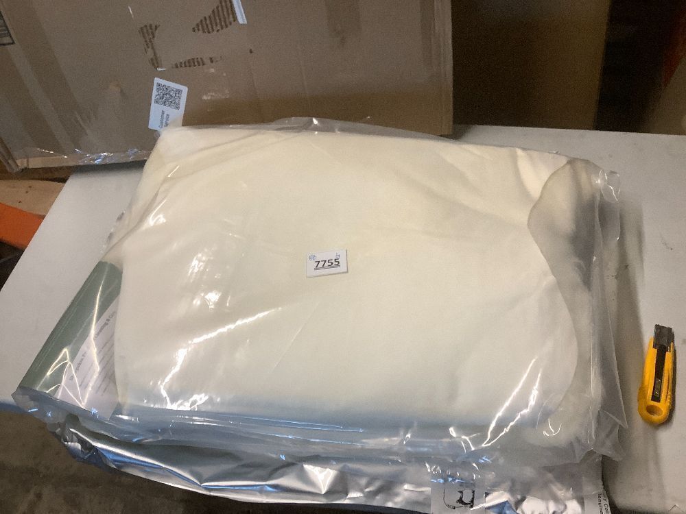 Genuine Sheepskin Rug with Little Patches, Real Shaggy Fur Wool Sheep Skin Throw Pad for Bedroom Living Room Floor, Pray Pup Mat, Chair Sofa Seat Cover, Double Pelt Ivory White - Image 2 - Lot 7755