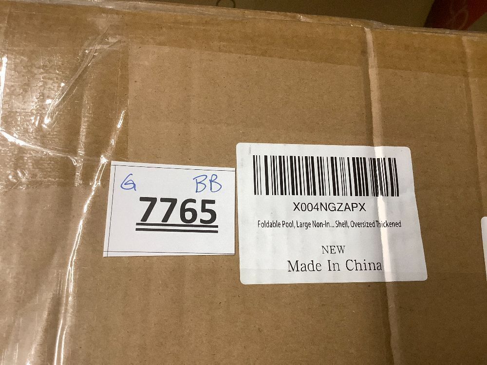 StarOcean Foldable Large Non-Inflatable Portable Folding Swimming Pool for Kids and Adult, Collapsible Pools for Backyard, Hard Plastic Shell, Oversized Thickened, Dark Blue, - Image 3 - Lot 7765