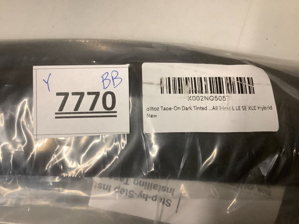 2018-2024 Tape-On Side Window Visor Deflectors for Toyota Camry XV70 L LE SE XLE XSE Hybrid Dark Tinted Rain Guards 2019 2020 2021 2022 2023 - Image 3 - Lot 7770