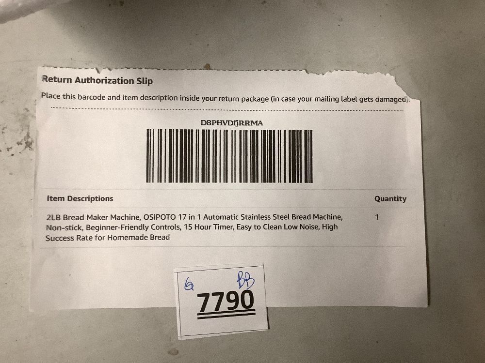 2LB Bread Maker Machine, OSIPOTO 17 in 1 Automatic Stainless Steel Bread Machine, Non-stick, Beginner-Friendly Controls, 15 Hour Timer, Easy to Clean Low Noise, High Success Rate for Homemade Bread - Image 4 - Lot 7790