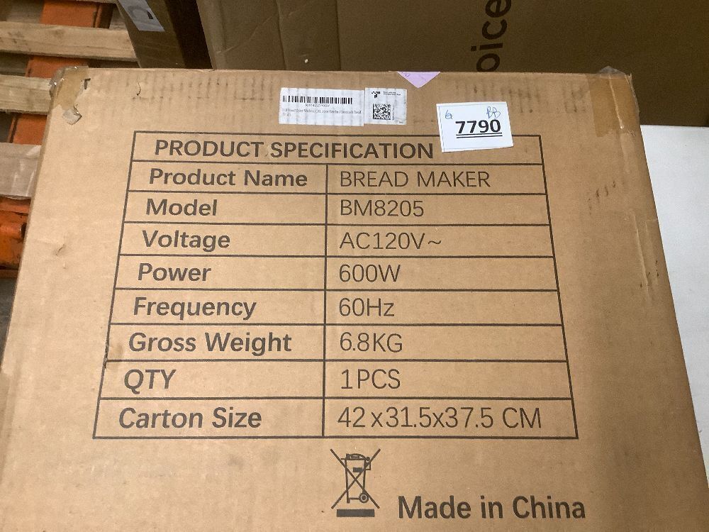 2LB Bread Maker Machine, OSIPOTO 17 in 1 Automatic Stainless Steel Bread Machine, Non-stick, Beginner-Friendly Controls, 15 Hour Timer, Easy to Clean Low Noise, High Success Rate for Homemade Bread - Image 7 - Lot 7790