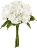 Yatim 21In White Artificial Hydrangea Flowers 5 Pcs Real Touch 3D Print Latex Flowers for Wedding Centerpieces Bouquets DIY Floral Decor Home Decoration with Stems - Thumbnail 1