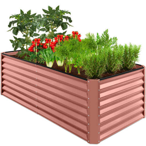 Outdoor Metal Raised Garden Bed for Vegetables, Flowers, Herbs - 6x3x2ft - Lot 7485
