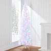 Pre-Lit White Pencil Christmas Tree w/ Metal Base, 2-in-1 Multicolor Lights - Thumbnail 1