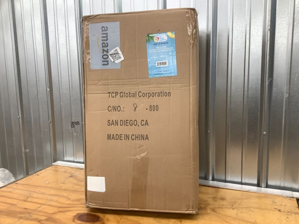 U.S. Pool Supply Ground Shield 16-Foot x 32-Foot Rectangle Heavy Duty Pool Liner Pad for Above Ground Swimming Pools - Protects Pool Liner, Prevents Punctures, Eco-Friendly Fabric - Extends Liner Life - Image 4 - Lot 7713