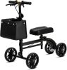 VitaSophy Knee Scooter with Disc Brake System, Steerable Knee Walker for Adults for Foot Surgery, Broken Ankle, Foldable Rover Scooter for Broken Foot Injured Leg Crutch (Black) - Thumbnail 1