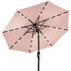 Solar LED Lighted Patio Umbrella w/ Tilt Adjustment, UV-Resistant - 10ft - Thumbnail 1