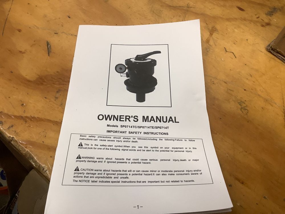 Hayward SP0714T VariFlo Top-Mount Multiport Valve, Black - Image 3 - Lot 7751