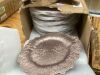 fani 50 Pcs Rose Gold Charger Plates Bulk, 13 Inch Reef Wedding Chargers for Dinner Plate, Round Plastic Reusable Ruffled Rim Decorative for Table Setting, Parties, Wedding, Events - Thumbnail 3