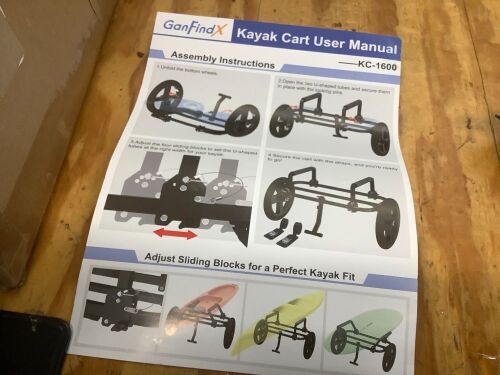 GanFindX Heavy Duty Kayak Cart - Lot 7757