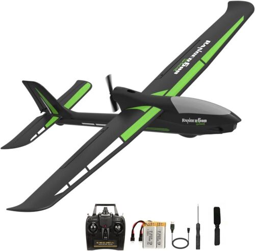 RC Plane with Aileron RTF 4 Channel Remote Control Airplane Ready to Fly Ranger600 Stunt 4CH Glider RC Airplane for Beginners Adults with 6-Gyro Xpilot Stabilization System & One Key Aerobatic - Lot 7781