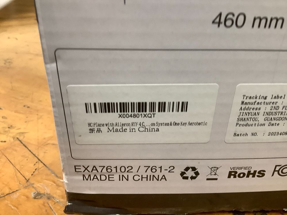 RC Plane with Aileron RTF 4 Channel Remote Control Airplane Ready to Fly Ranger600 Stunt 4CH Glider RC Airplane for Beginners Adults with 6-Gyro Xpilot Stabilization System & One Key Aerobatic - Image 4 - Lot 7781