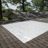 PIG Self-Adhesive Roof Tarp – White – 10’ x 10’ – PMB30601 - Thumbnail 1