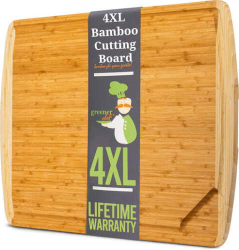 Greener Chef Bamboo Cutting Board - Two-Tone - Lot 7838