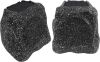 Herdio 4" Rock Bluetooth Speakers Outdoor Waterproof IPX7 Wireless Solar Max 200 Watt, TWS Connection Powered with Rechargeable Battery for Garden Patio Deck Pool Backyard（Black，1Pair） - Thumbnail 1