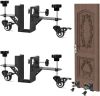 Heavy-Duty Door Installation Kit,2-Piece Door Dolly for 0.8 to 2.36 inch Thick Pre-Hung,Front,and Slab Doors,Door Installation Tools,Door Lifter - Thumbnail 1
